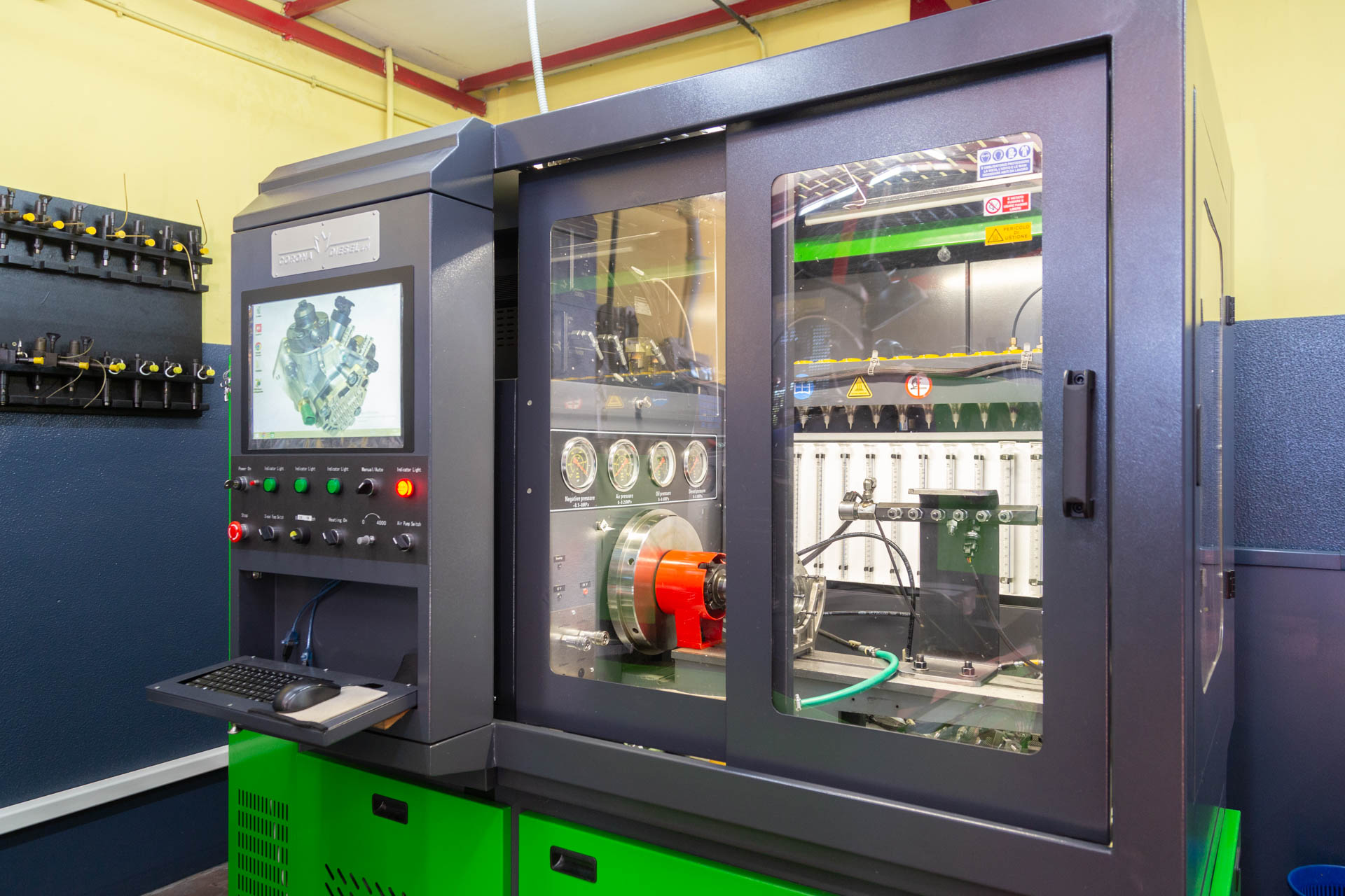 Banco prova meccanica ragusa pompe iniettori common rail